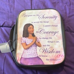 Bible case. Inspirational Serenity Prayer Women's Bag